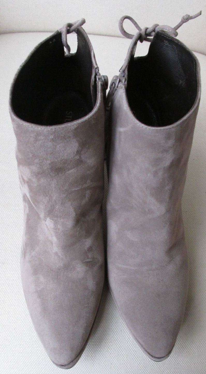 STUART WEITZMAN GRANDIOSE GREY SUEDE BOOTS EU 40 US 9 UK 6.5