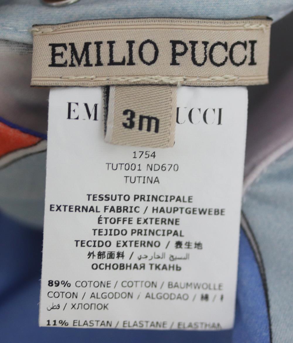 EMILIO PUCCI BABY GIRLS COTTON JERSEY BABYGROW 3 MONTHS