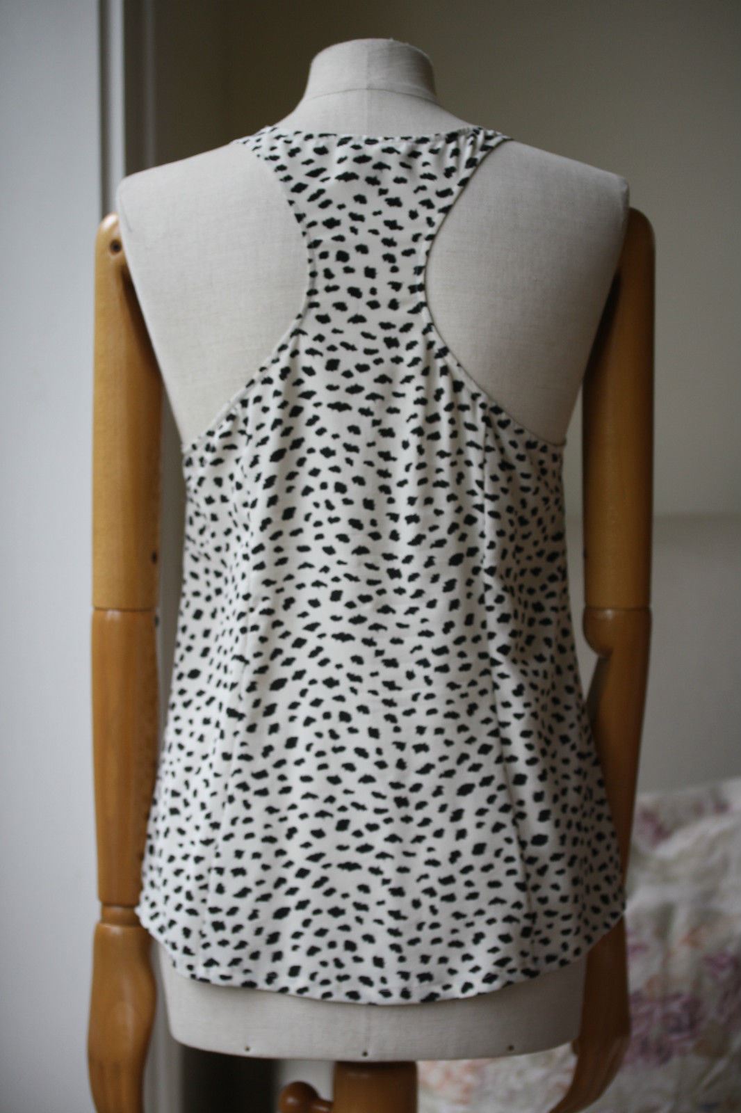 JOIE DREW SILK DOT TANK TOP SMALL