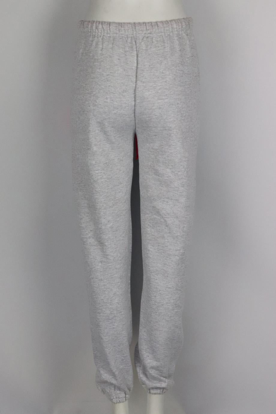 DANZY EMBROIDERED COTTON JERSEY TRACK PANTS SMALL