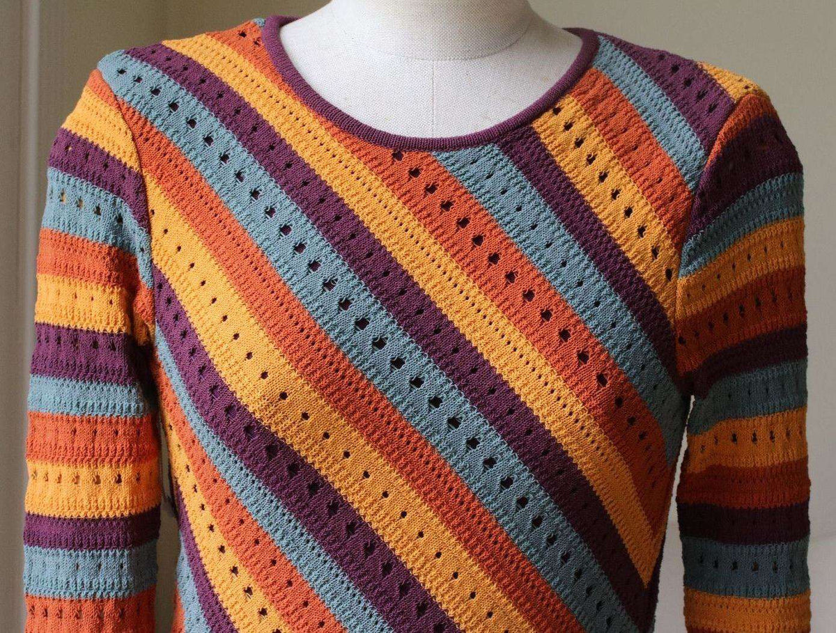 RONNY KOBO JULES STRIPE DRESS SMALL