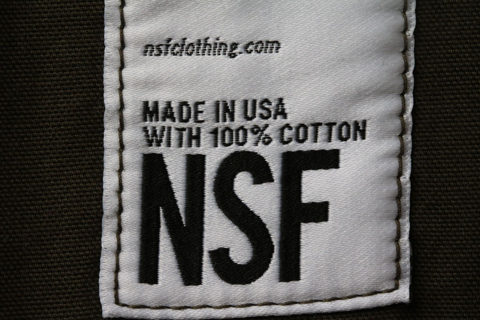 NSF JOHNNA EMBROIDERED DISTRESSED CANVAS SHIRT PETITE