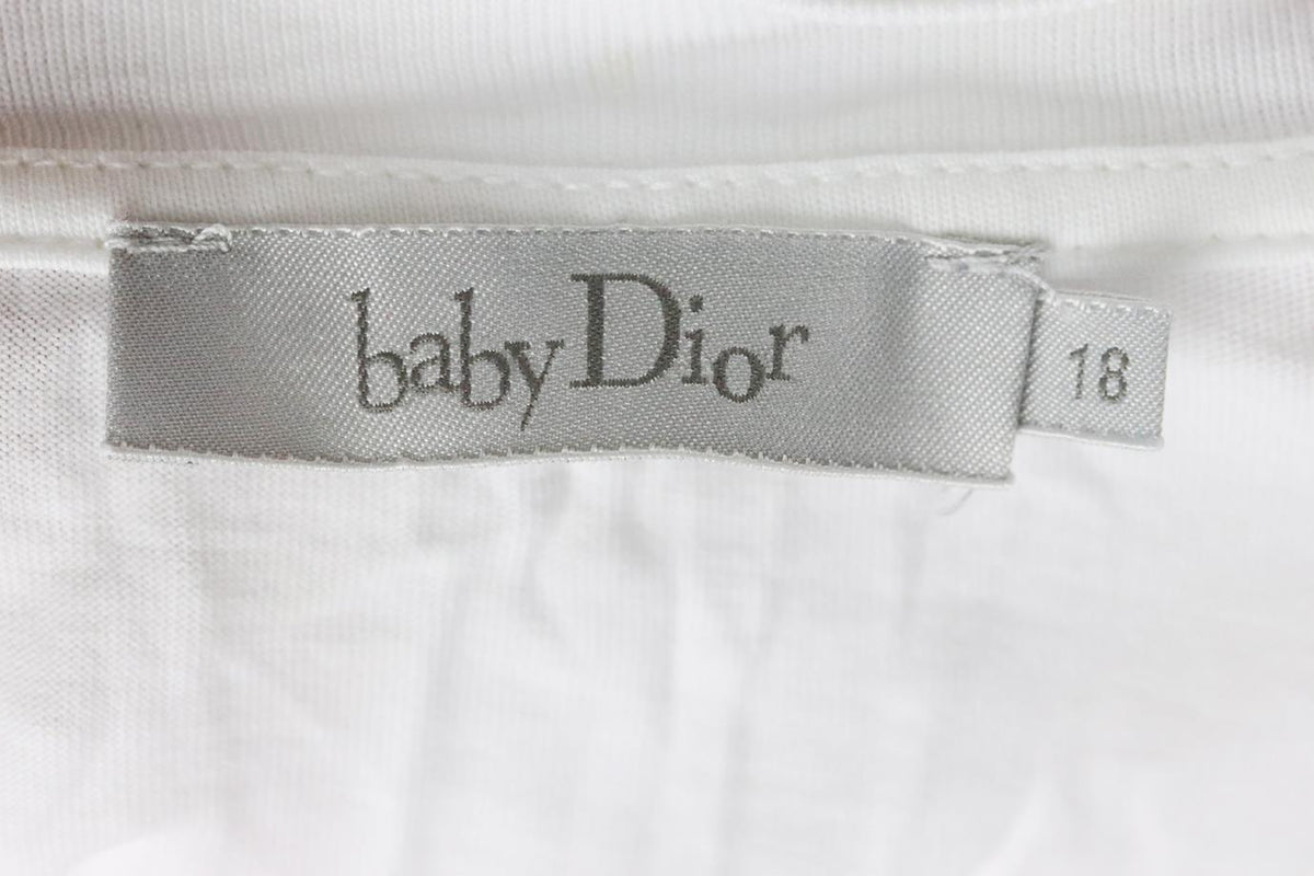 CHRISTIAN DIOR BABY GIRLS COTTON T-SHIRT 18 MONTHS