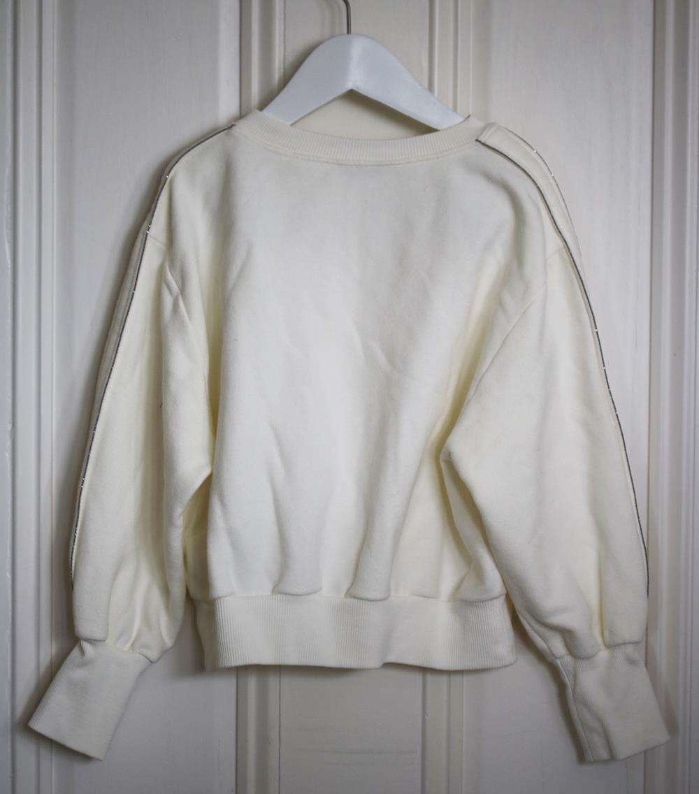 BRUNELLO CUCINELLI KIDS GIRLS EMBELLISHED COTTON SWEATSHIRT 6 YEARS