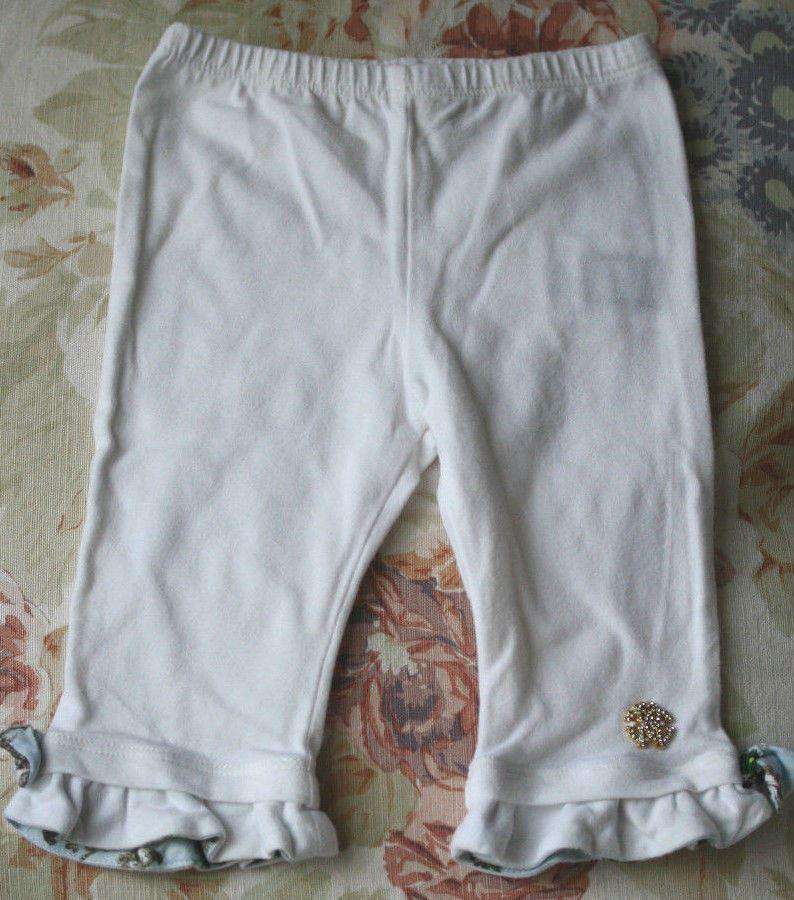 ROBERTO CAVALLI BABY GREEN TRIM LEGGINGS 6 MONTHS