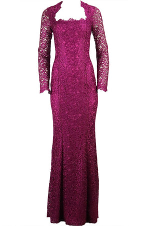 BLUMARINE CORDED LACE GOWN IT 46 UK 14