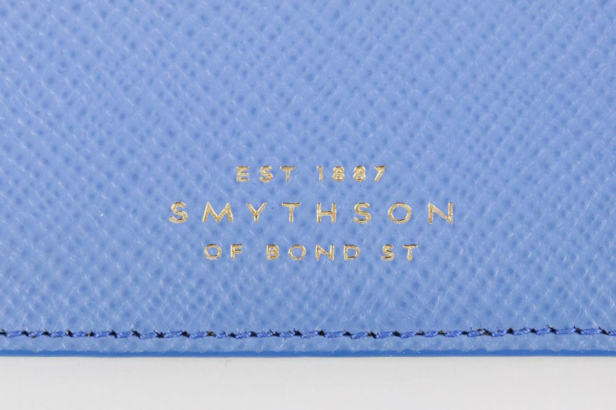 SMYTHSON PERSONALISED PANAMA LEATHER PASSPORT HOLDER