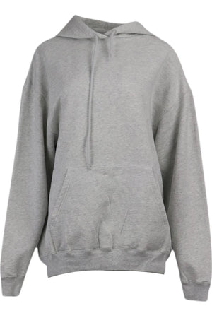 BALENCIAGA OVERSIZED PRINTED COTTON JERSEY HOODIE LARGE