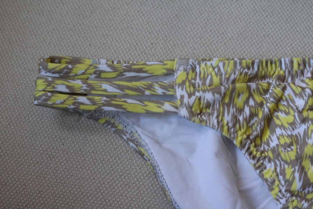 MELISSA ODABASH BALI YELLOW PRINT BIKINI UK 10/14