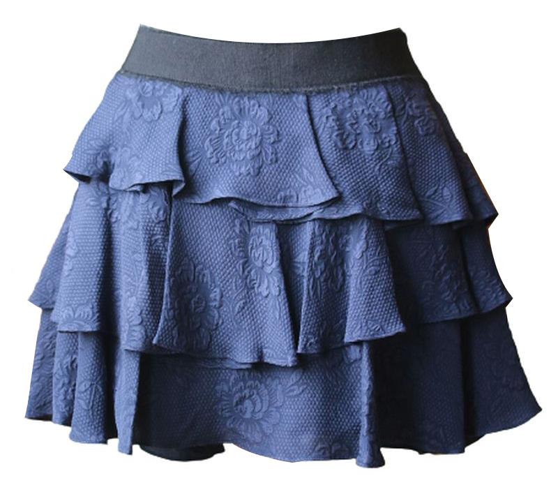 DEREK LAM 10 CROSBY TIERED SILK MINI SKIRT US 2 UK 6