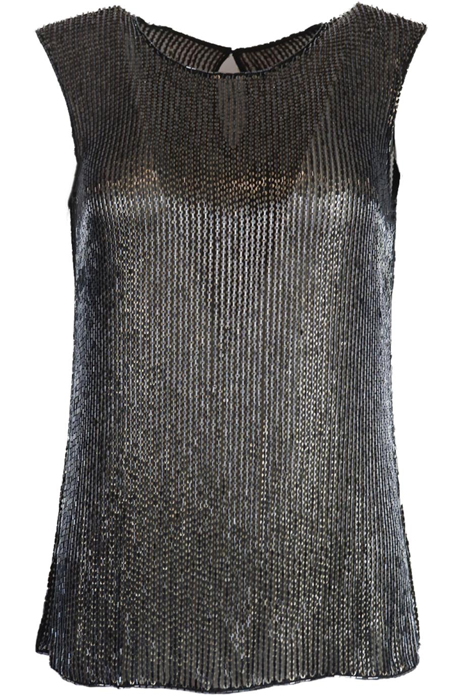 JASON WU EMBELLISHED SILK TOP US 4 UK 8