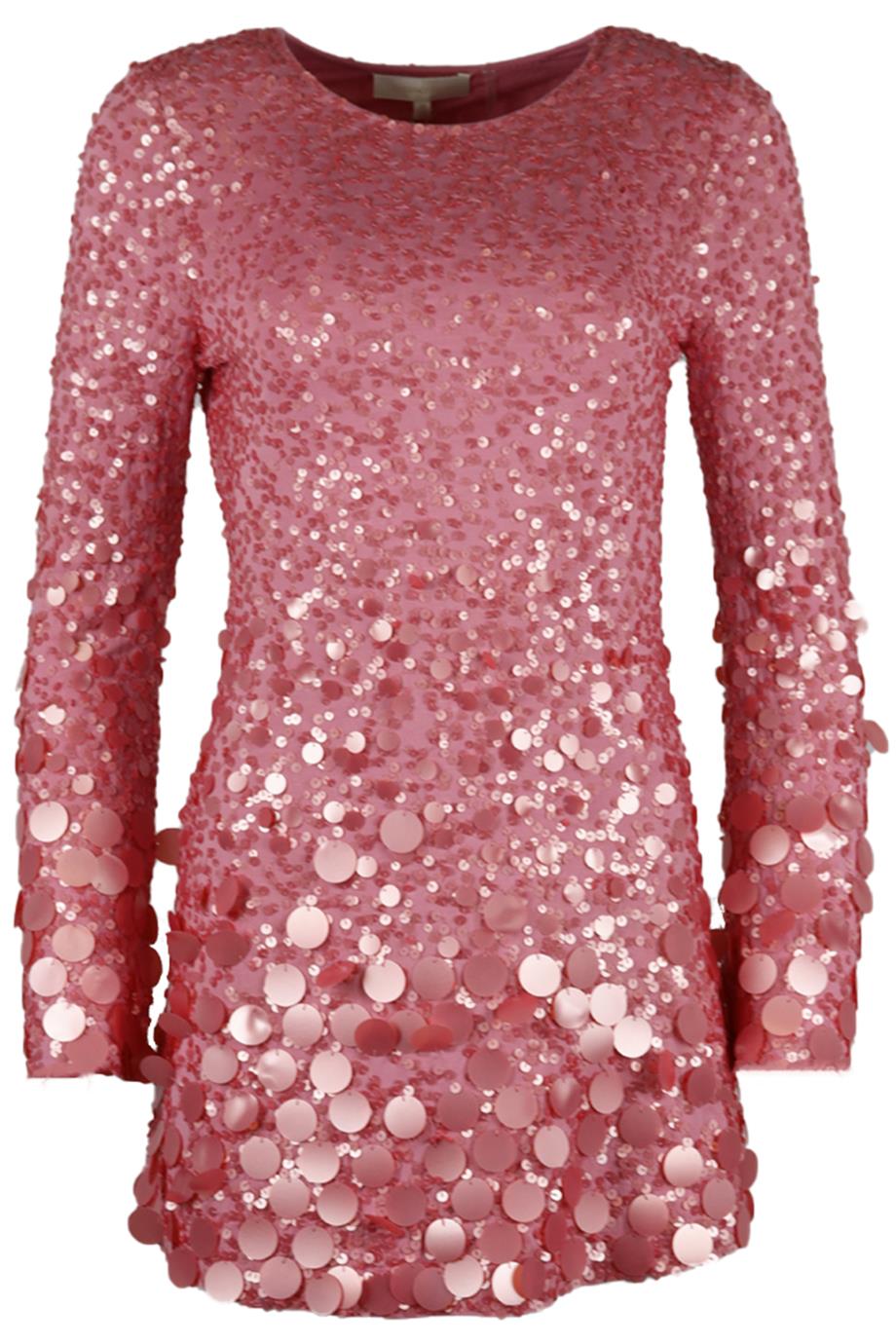 LOVESHACKFANCY SEQUINNED STRETCH JERSEY MINI DRESS XSMALL