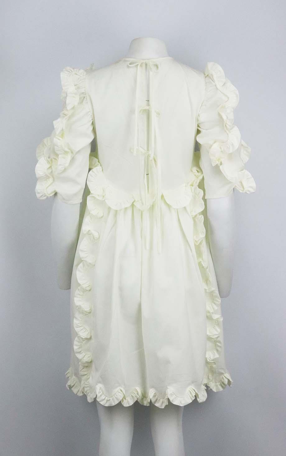 CECILIE BAHNSEN KEIRA SCALLOPED COTTON DRESS UK 8