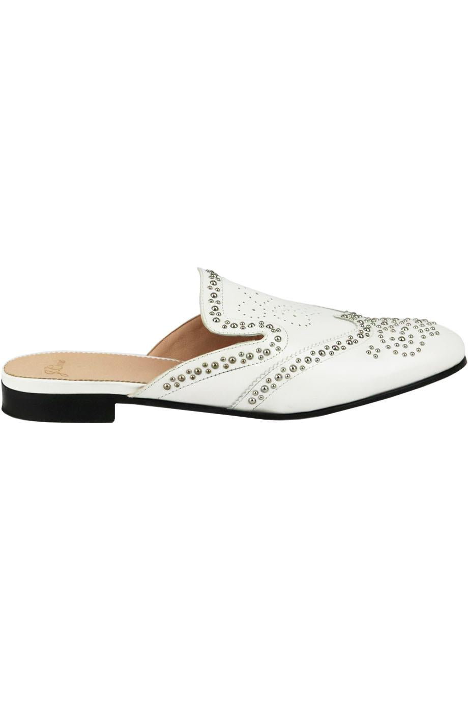 J CREW STUDDED LEATHER MULES EU 40 UK 7 US 9.5