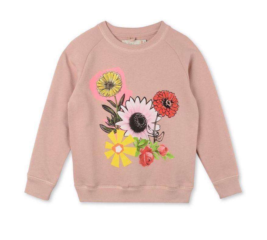 STELLA MCCARTNEY KIDS BABY GIRLS PINK FLORAL SWEATER 4 YEARS