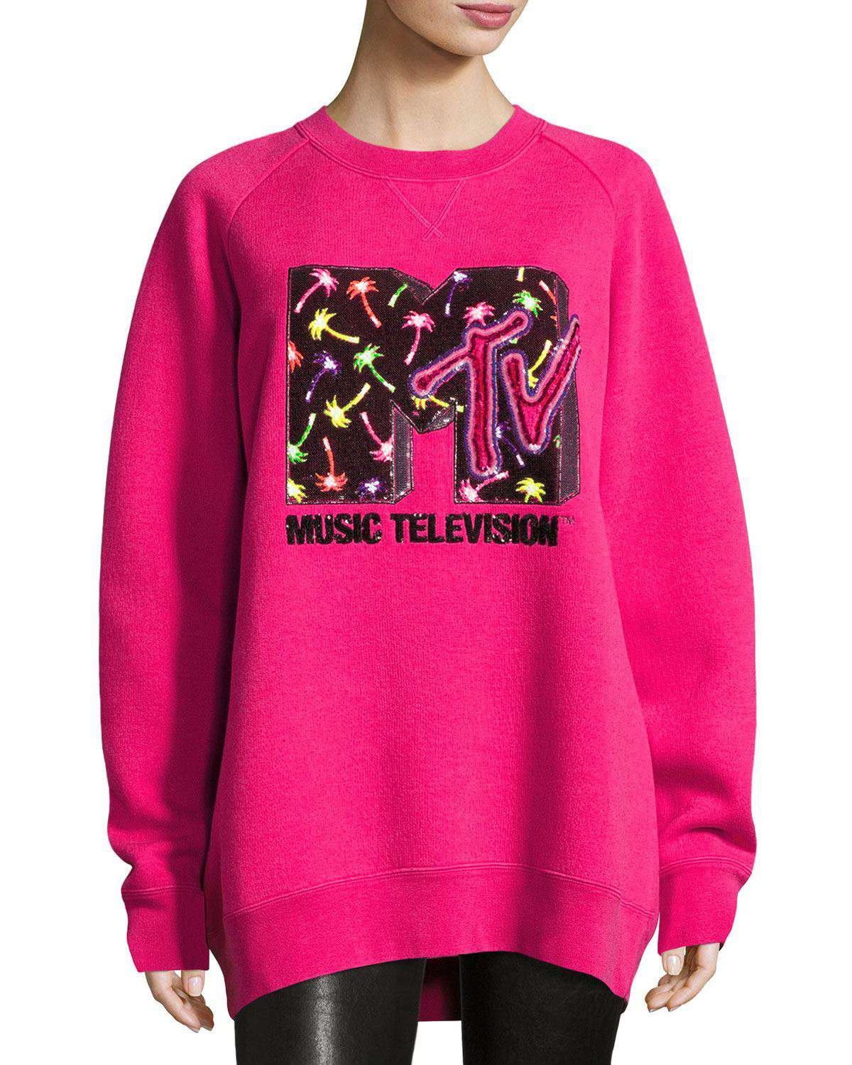 MARC JACOBS SEQUINED MTV KNIT SWEATER XSMALL