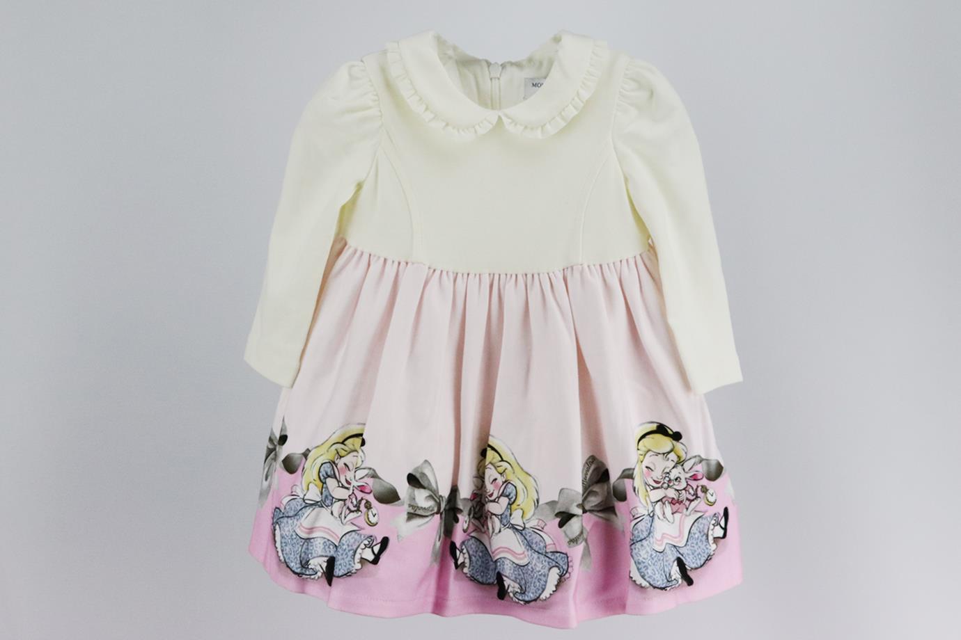 MONNALISA BABY GIRLS JERSEY DRESS 9 MONTHS
