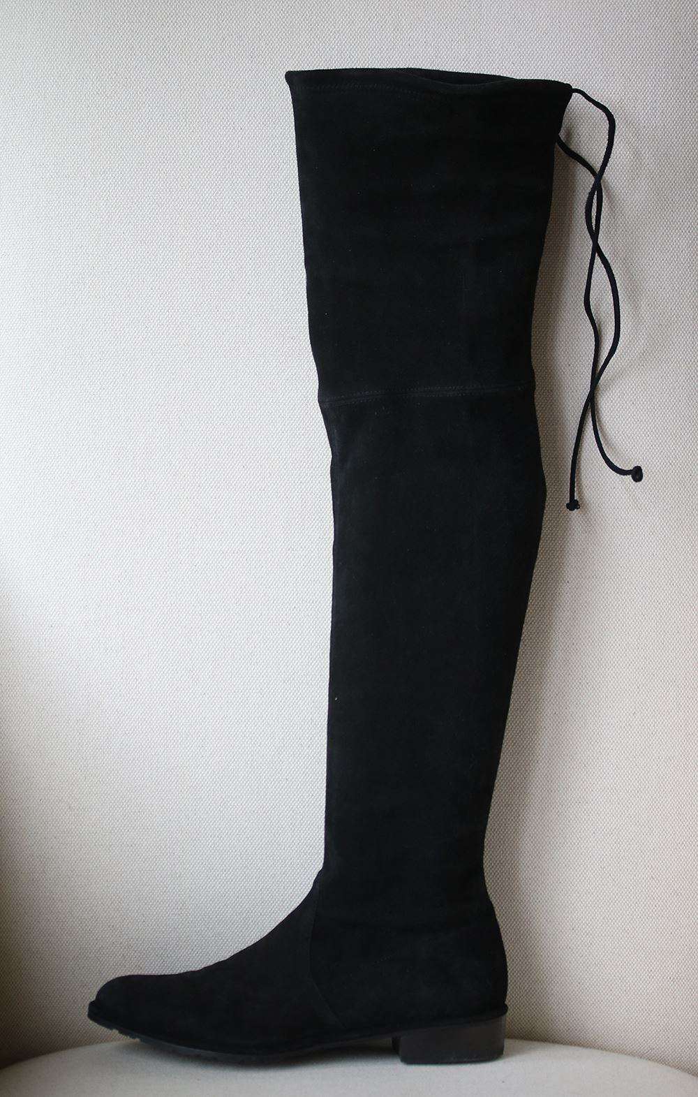 STUART WEITZMAN LOWLAND SUEDE OVER-THE-KNEE BOOTS EU 37.5 UK 4.5 US 7