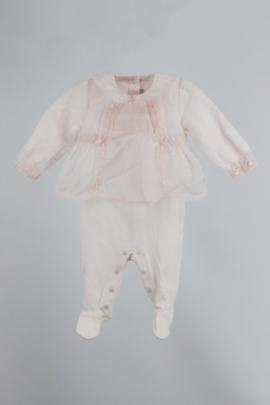 CHRISTIAN DIOR BABY GIRLS COTTON BABYGROW 3 MONTHS