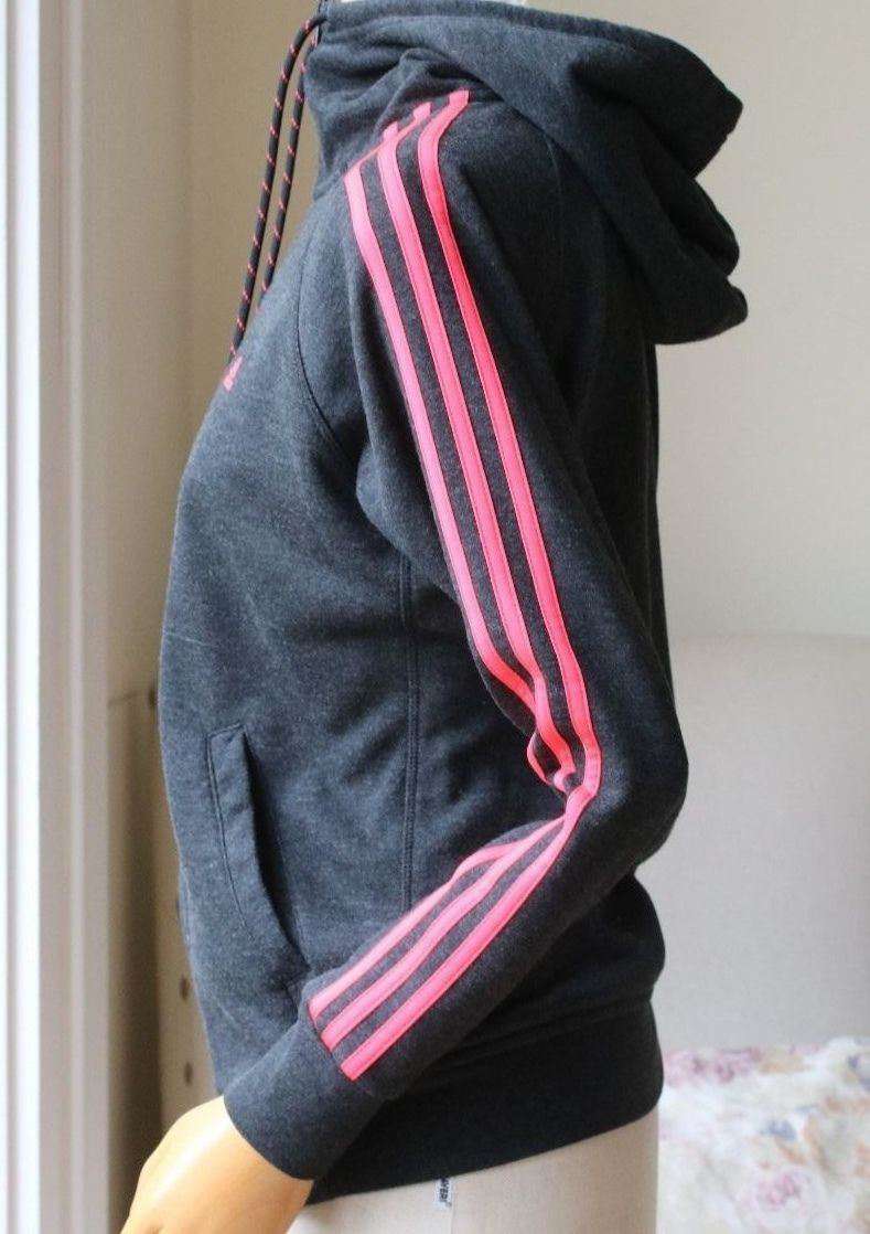 ADIDAS ESSENTIALS 3-STRIPES ZIP-UP HOODED JACKET SMALL