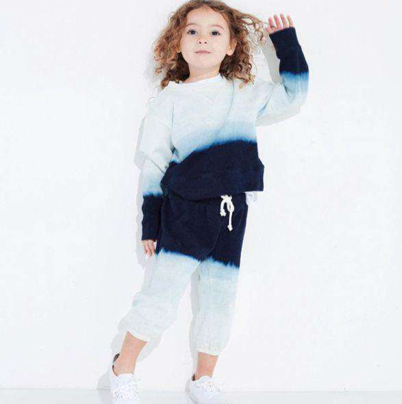 MONROW MINI BABY OMBRE SWEATSHIRT 2 YEARS