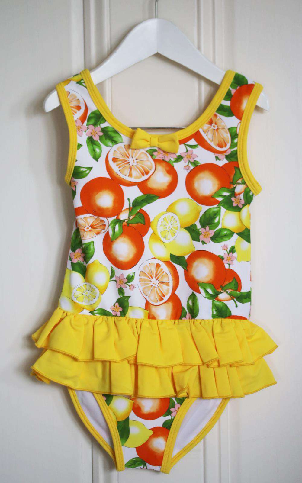 RACHEL RILEY KIDS GIRLS RUFFLED SWIMSUIT 6 YEARS