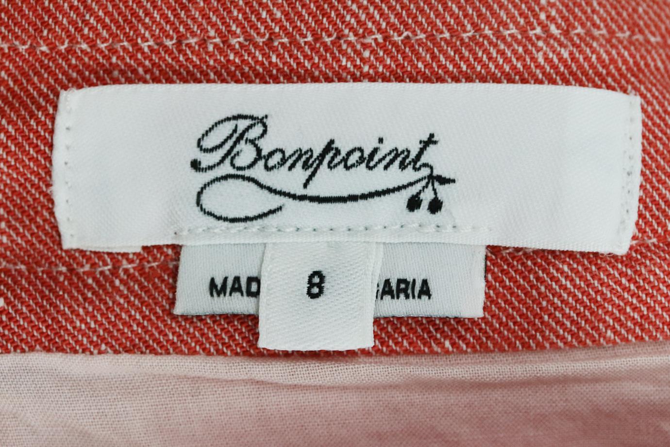 BONPOINT KIDS GIRLS LINEN BLEND DRESS 8 YEARS