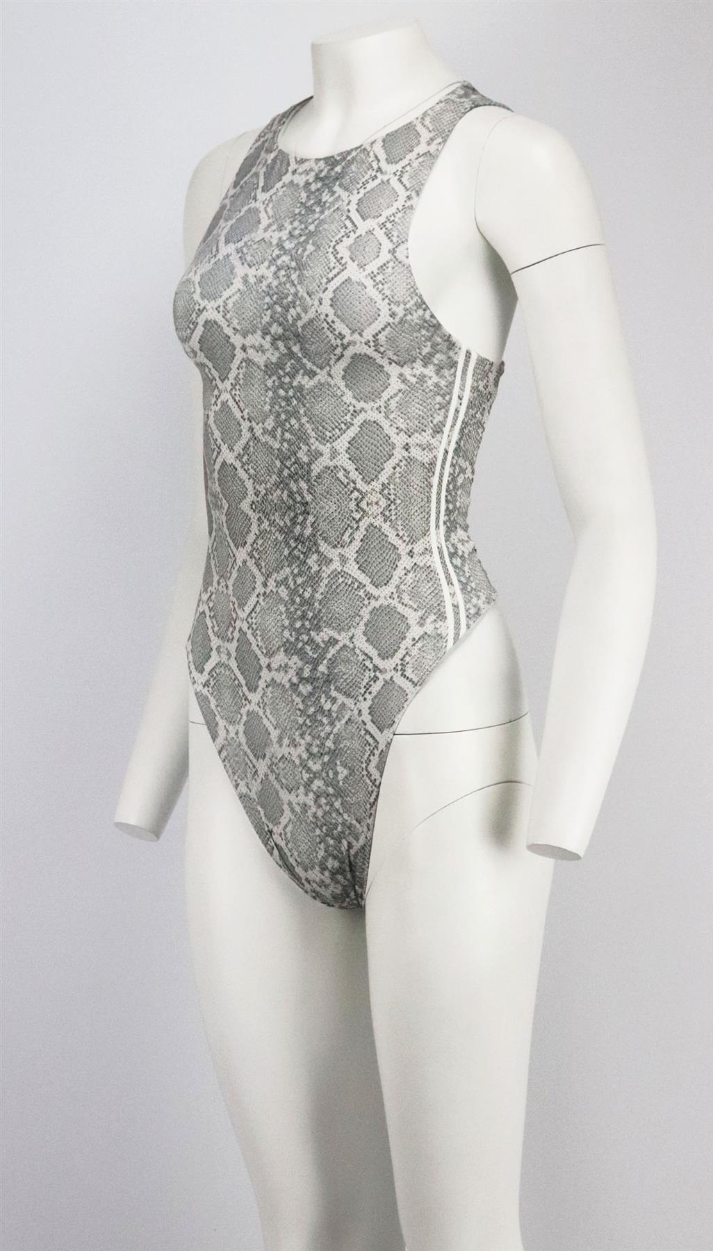 FRANKIES BIKINIS SNAKE PRINT CUTOUT SWIMSUIT XLARGE