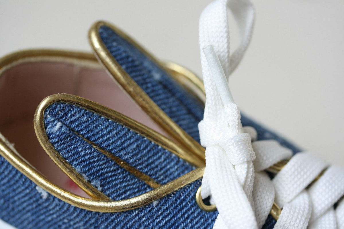 MINNA PARIKKA BABY DENIM BUNNY SNEAKERS SHOES EU 21 UK 4/5