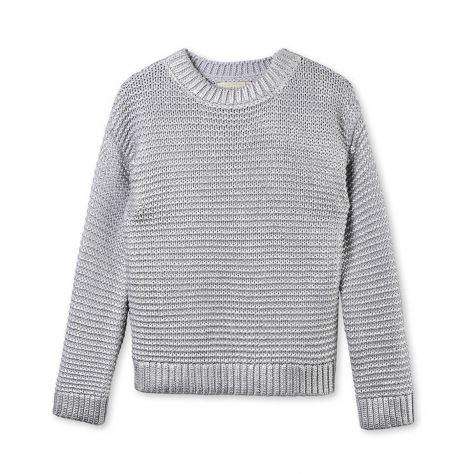 STELLA MCCARTNEY KIDS SILVER GREY KNIT SWEATER 4 YEARS