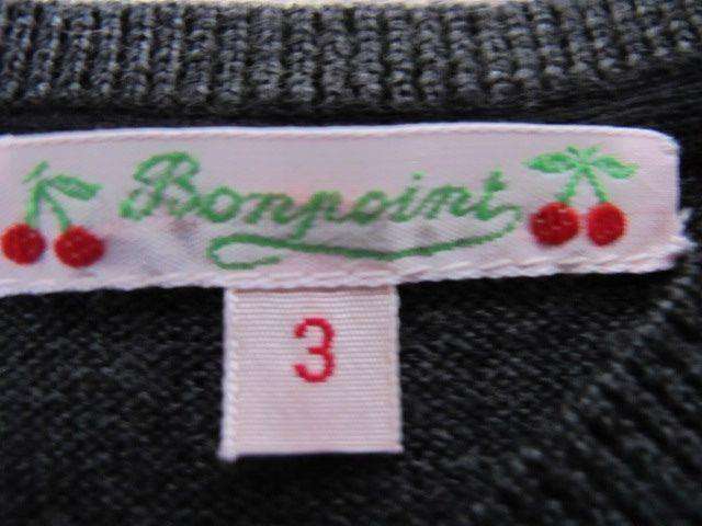 BONPOINT BABY GREY CHERRIES SWEATER 3 YEARS