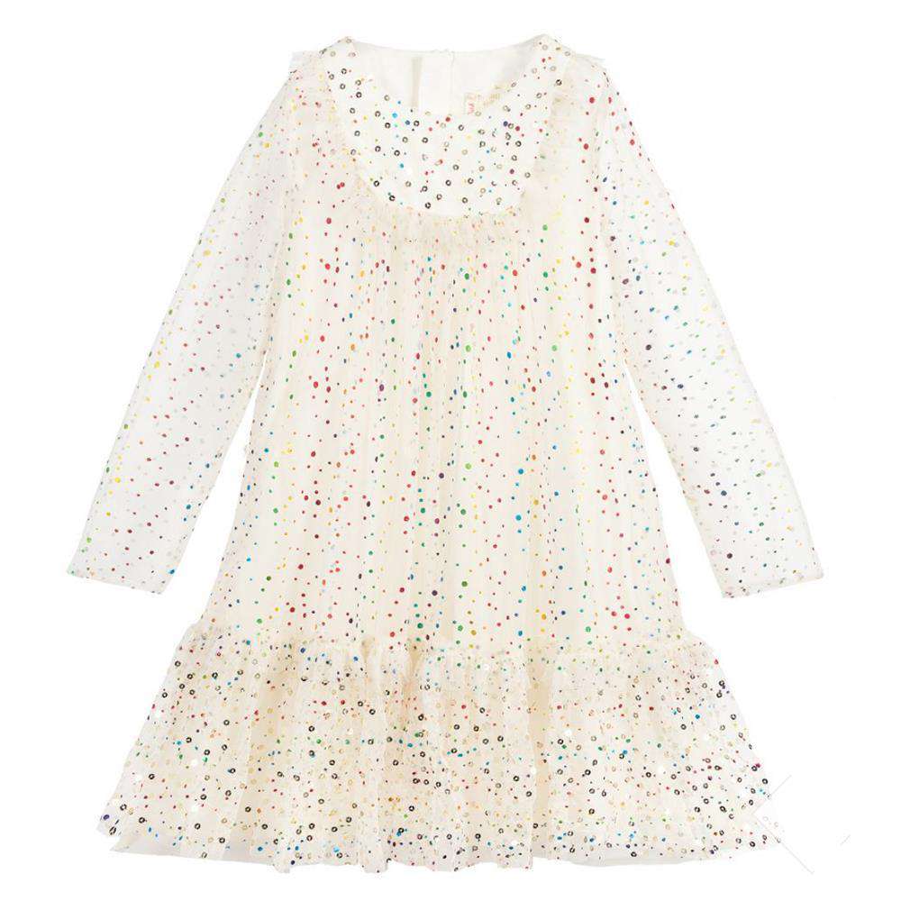 BILLIEBLUSH KIDS GIRLS SEQUIN AND TULLE DRESS 6 YEARS