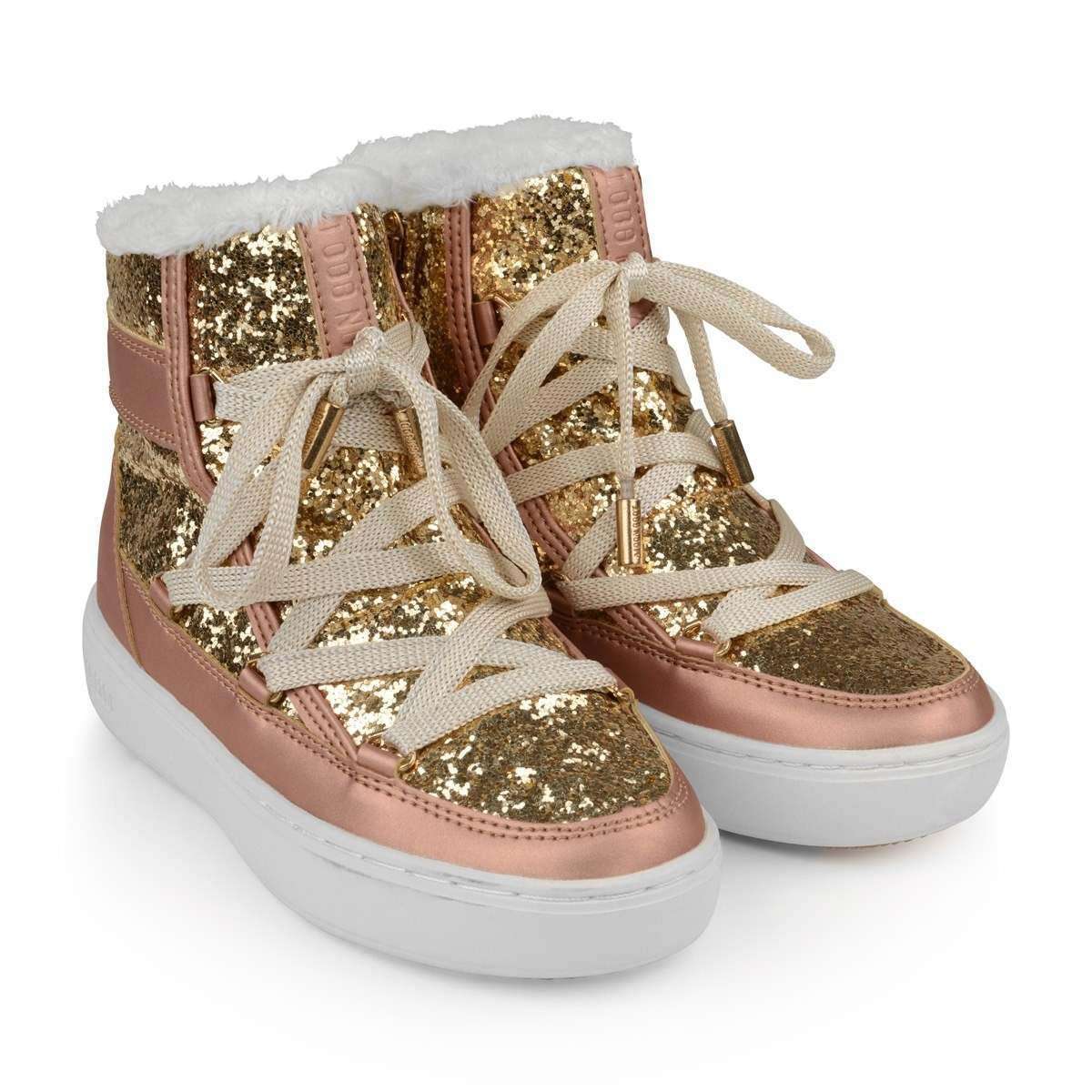 MOON BOOT KIDS GIRLS PULSE Z METALLIC GLITTER BOOTS EU 27 UK 9