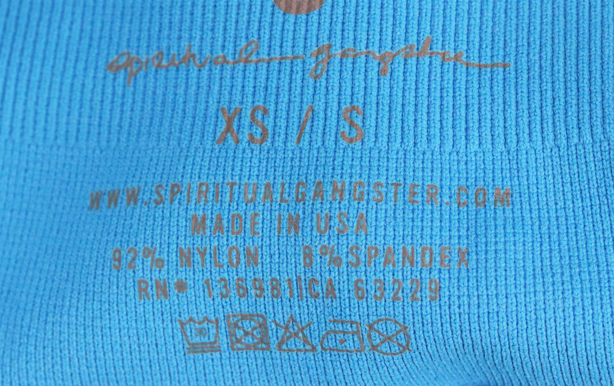 SPIRITAL GANGSTER RIBBED STRETCH JERSEY SHORTS XSMALL/SMALL