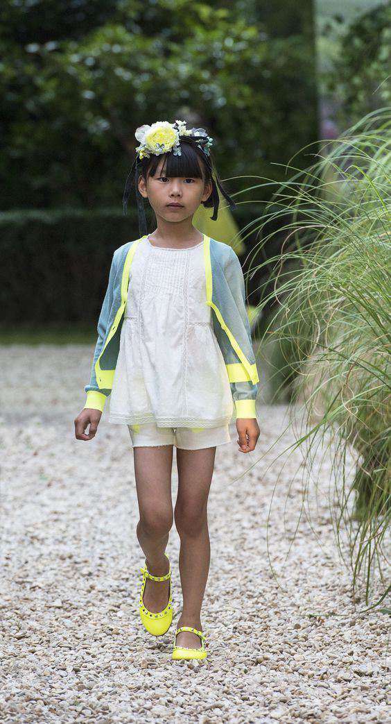 BONPOINT BABY NEON COTTON CARDIGAN 3 YEARS