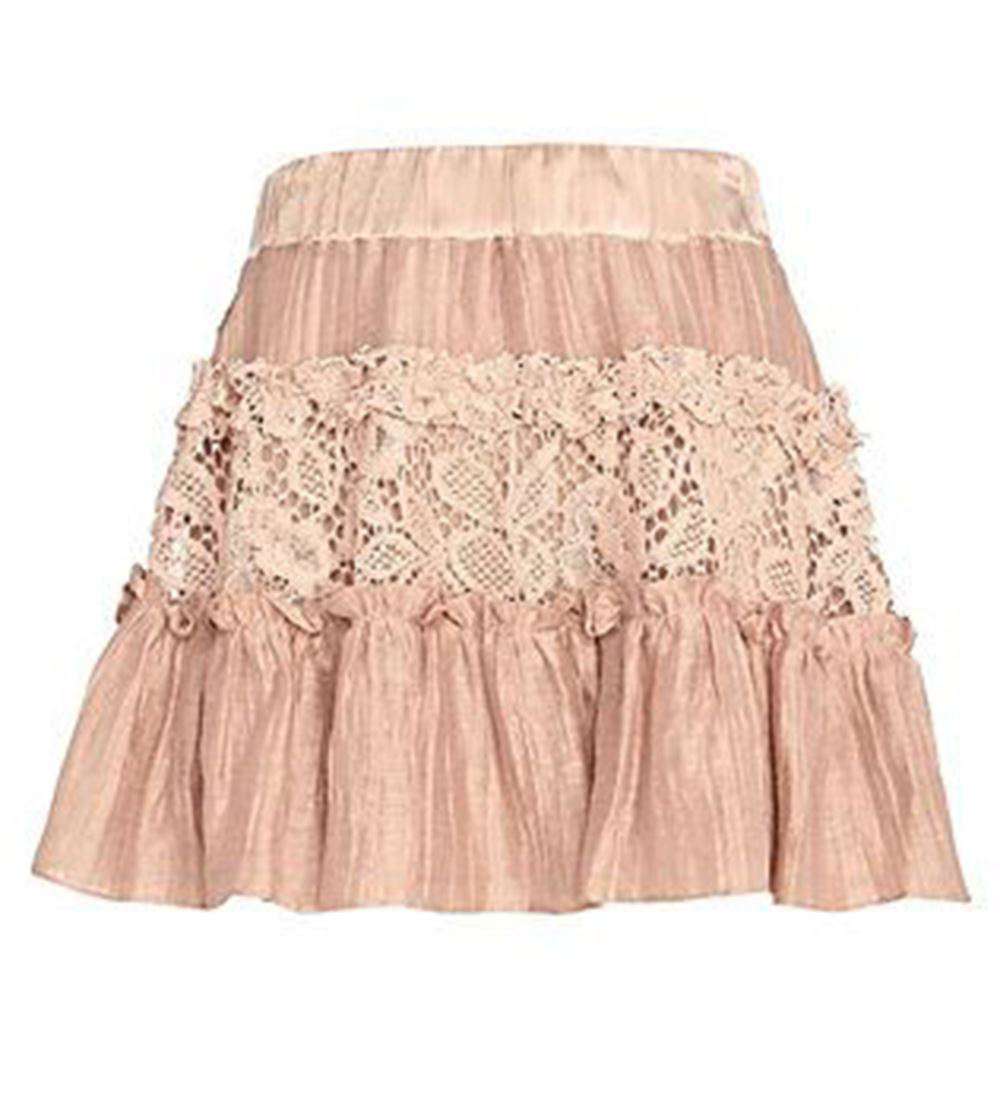 ALEXIS MALLORY LACE INSET MINI SKIRT MEDIUM