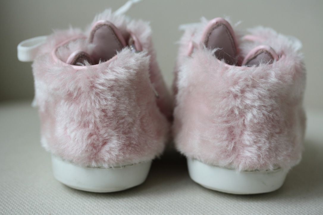 MINNA PARIKKA BABY FAUX FUR HIGH TOP SNEAKERS SHOES EU 21 UK 4/5