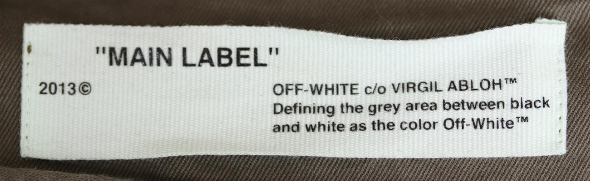 OFF-WHITE C/O VIRGIL ABLOH EMBROIDERED COTTON TWILL JACKET MEDIUM