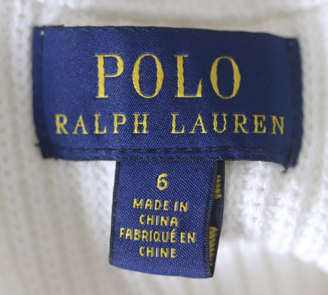 POLO RALPH LAUREN KIDS GIRLS PADDED KNITTED JACKET 6 YEARS