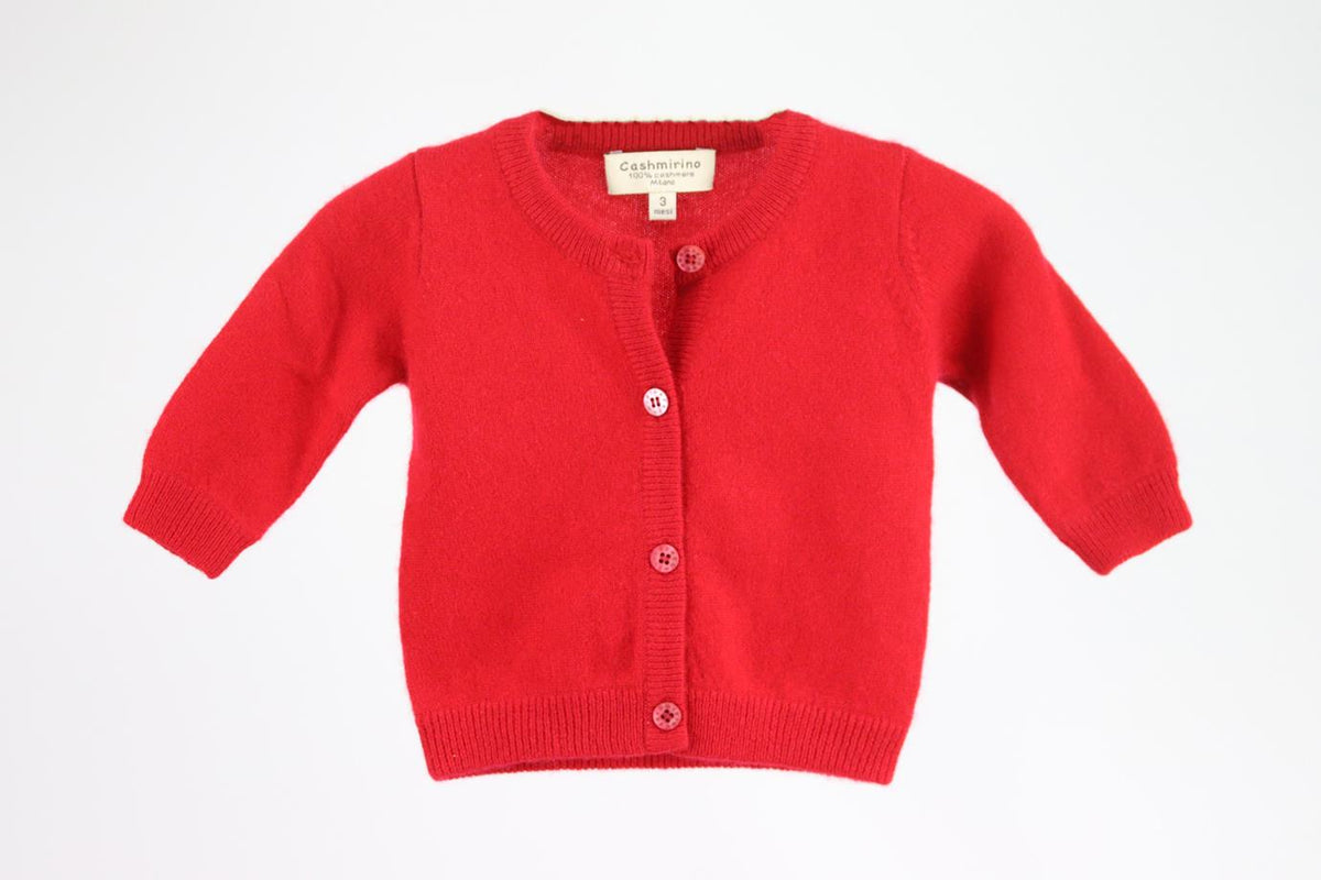 CASHMIRINO BABY UNISEX CASHMERE CARDIGAN 3 MONTHS