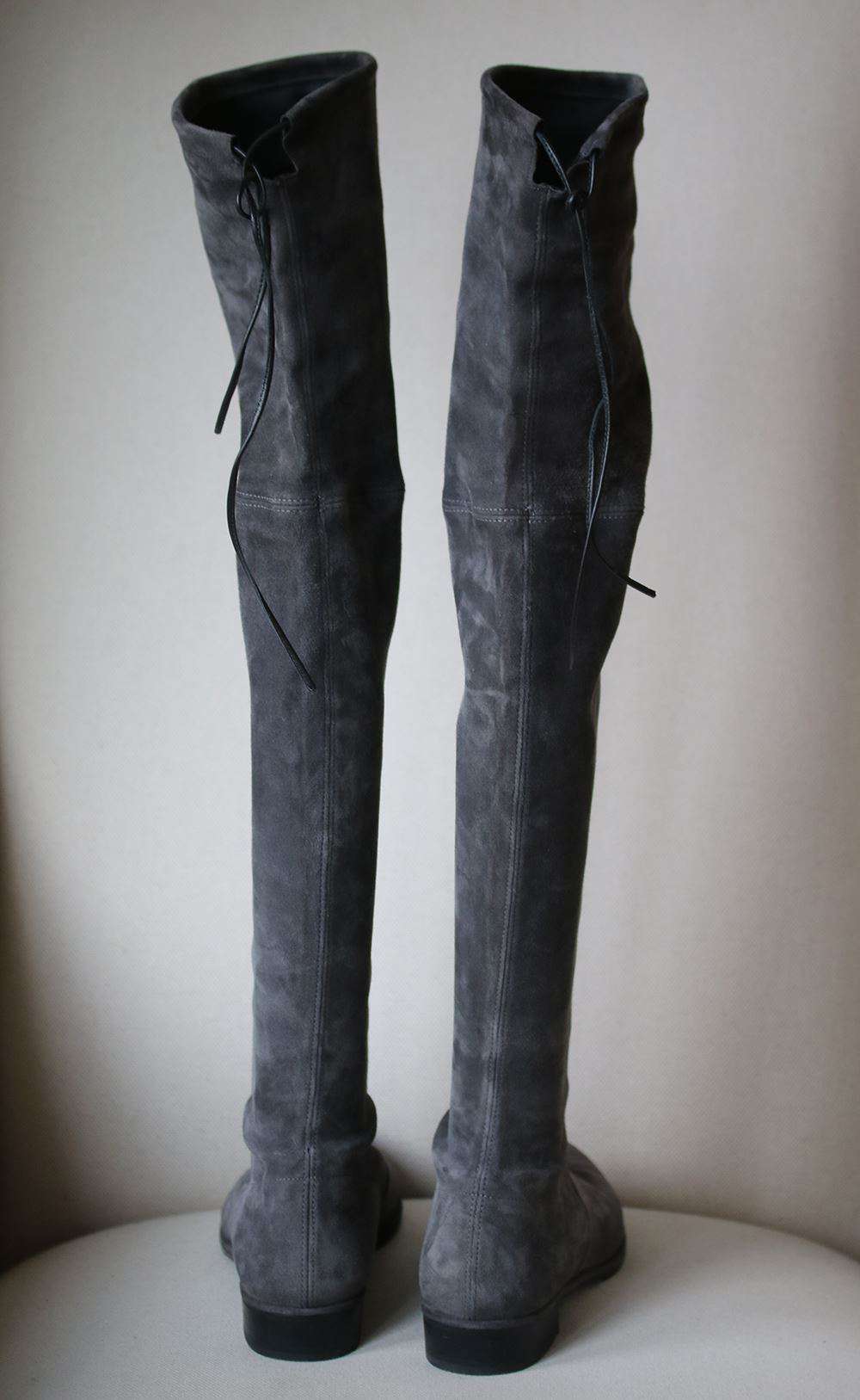 STUART WEITZMAN LOWLAND SUEDE OVER-THE-KNEE BOOTS EU 39.5 UK 6.5 US 9