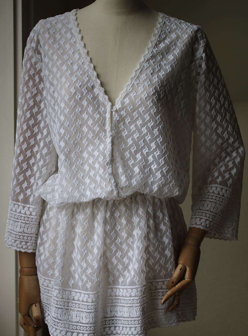 MELISSA ODABASH KYLIE SHORT COVER-UP DRESS SMALL