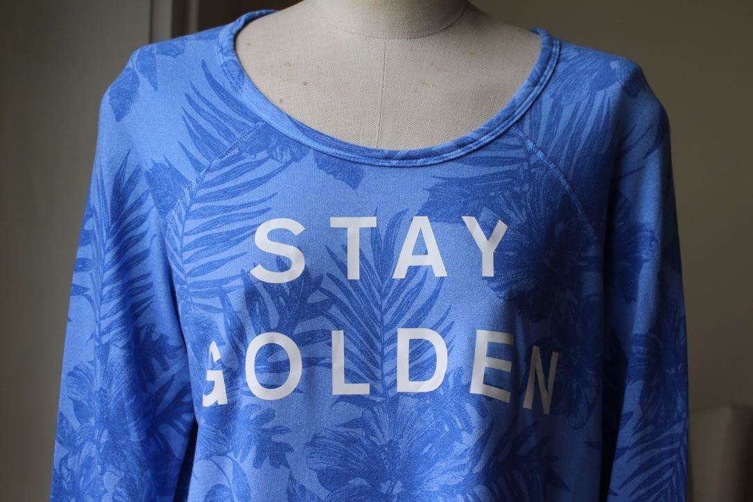 SUNDRY WEEKEND CROP PULLOVER SWEATSHIRT SIZE 1 SMALL