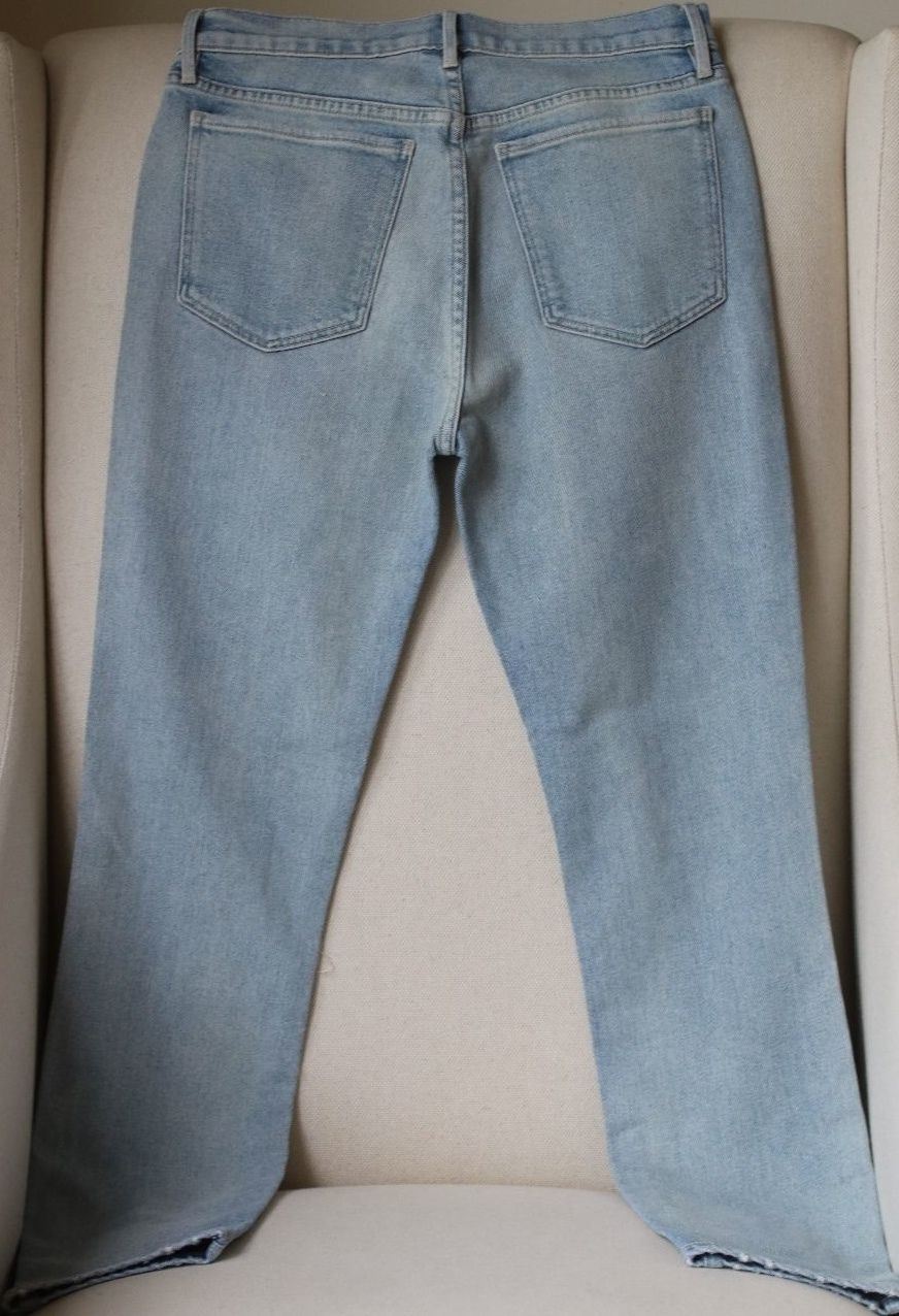 3X1 W3 HIGH RISE STRAIGHT AUTHENTIC CROP JEANS IN MEI W26 UK 8