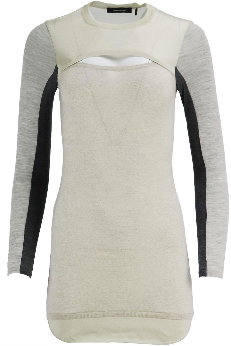 ISABEL MARANT WOOL BLEND MINI DRESS MEDIUM