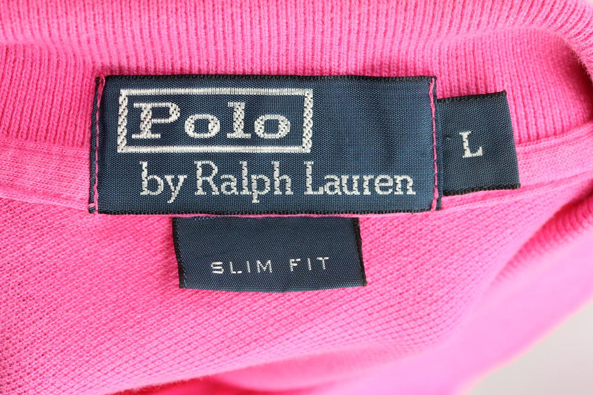 POLO RALPH LAUREN MEN'S SLIM FIT COTTON PIQUÉ POLO SHIRT LARGE