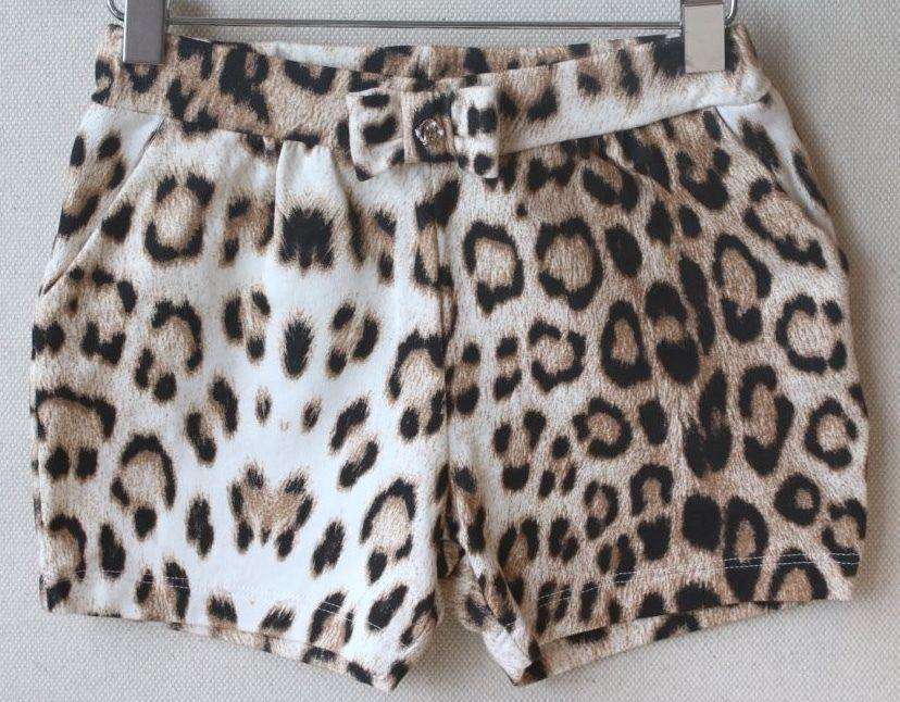 ROBERTO CAVALLI BABY LEOPARD PRINT SHORTS 18 MONTHS