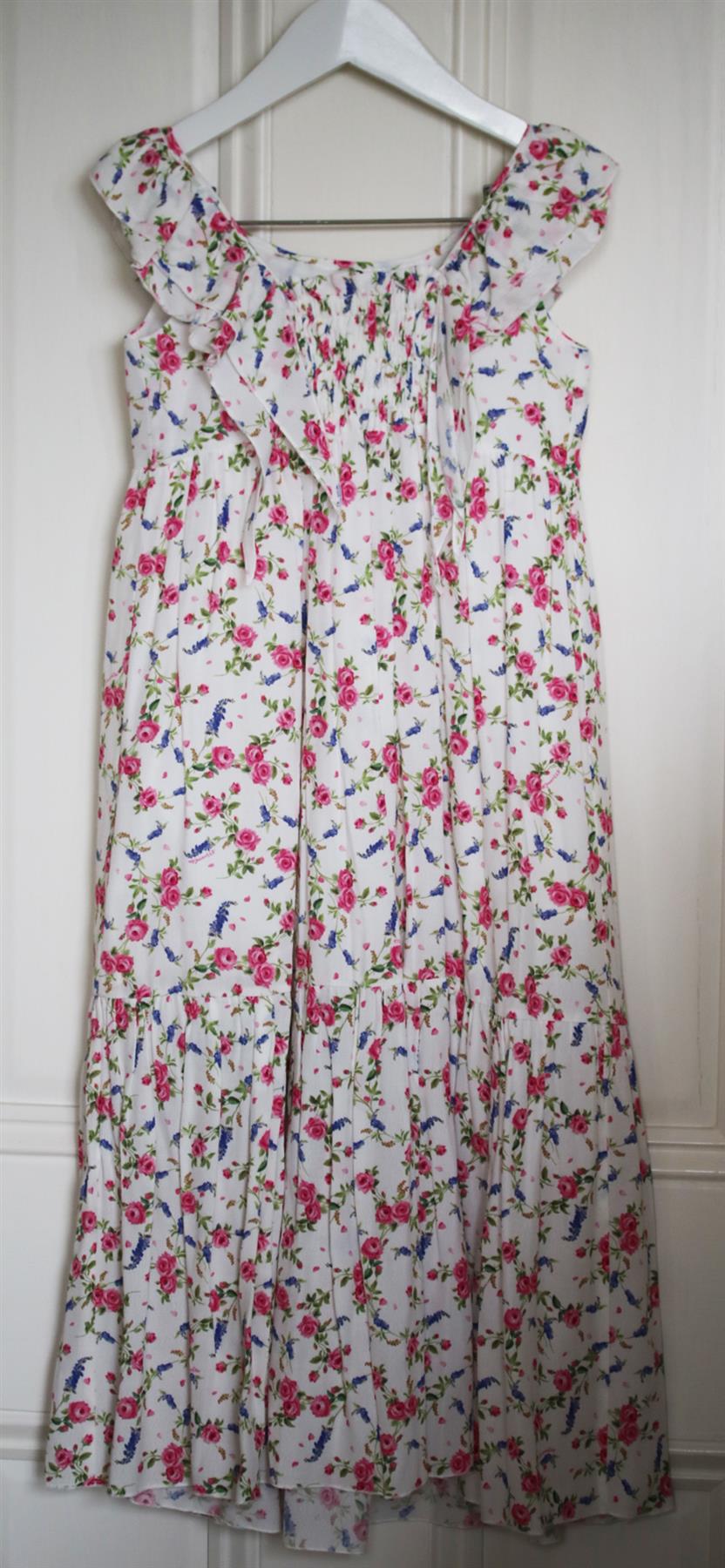 MONNALISA KIDS GIRLS FLORAL MAXI DRESS 6 YEARS