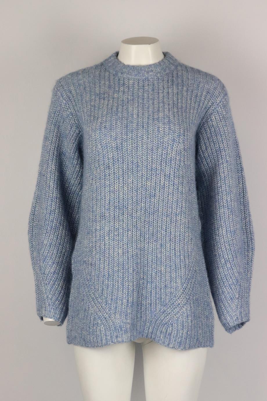 HATCH RIBBED COTTON BLEND SWEATER UK 8