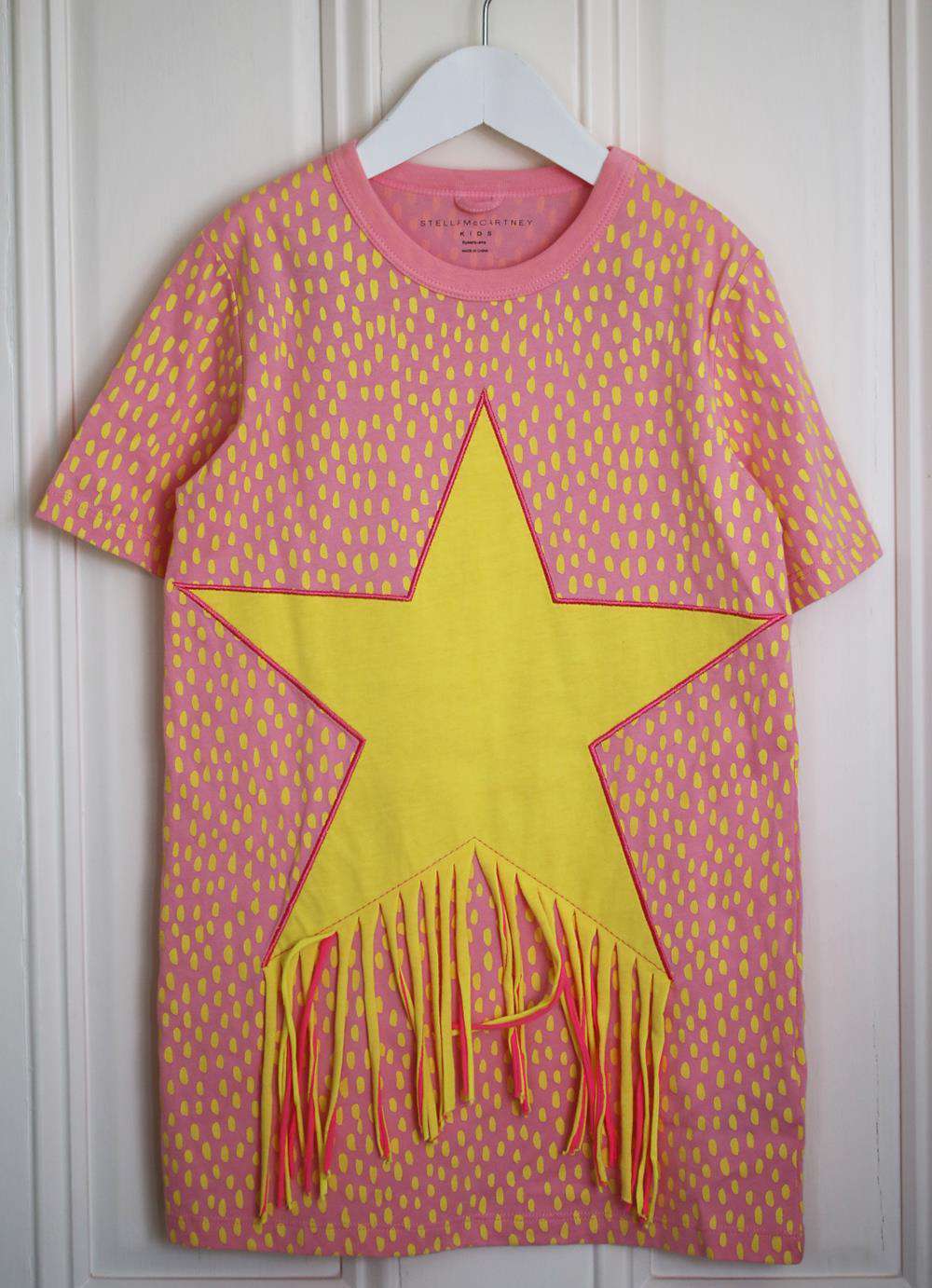 STELLA MCCARTNEY KIDS GIRLS STAR COTTON DRESS 6 YEARS